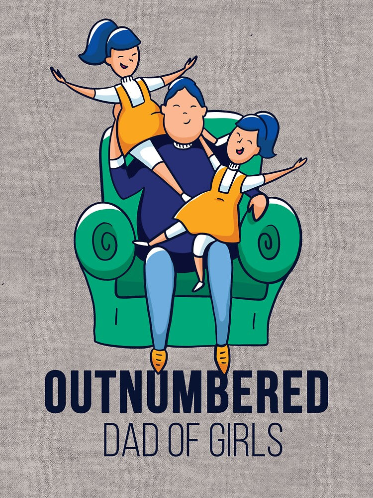 Outnumbered dad of girls by MihneaL T-Shirts, Hoodie, Sweatshirt | BlankRebels.com (Image 3)