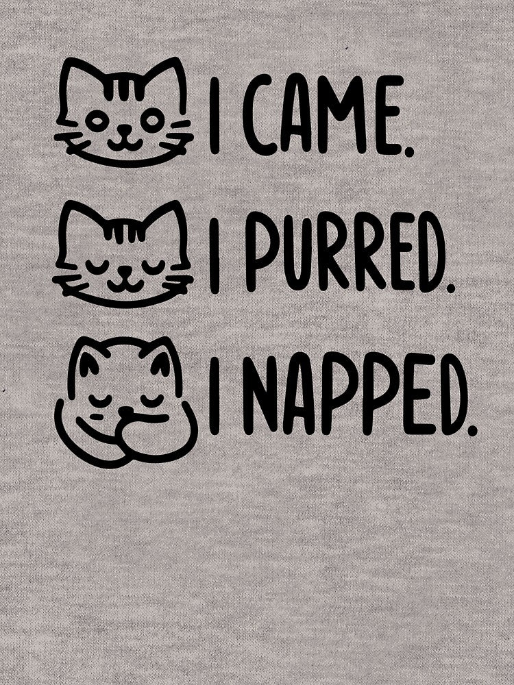 I Came. I Purred. I Napped. – Cat Mom Mood Tee by denissmartin2020 .
