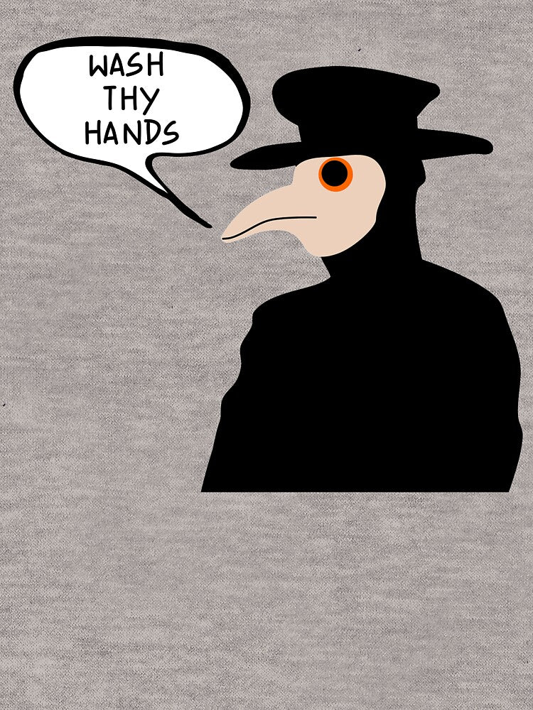 Wash Thy Hands Plague Doctor by PlagueCity T-Shirts, Hoodie, Sweatshirt | BlankRebels.com (Image 3)
