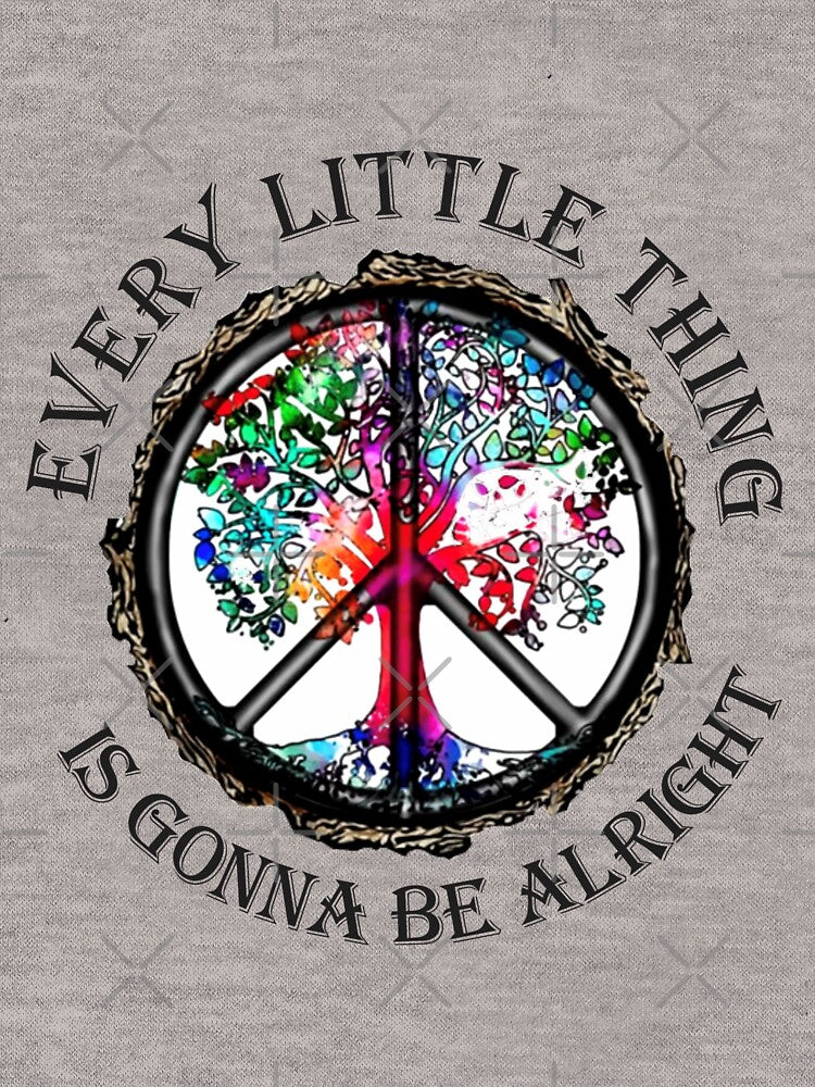 Hippie Every Little Thing Is Gonna Be Alright by AmeliaWilkDes T-Shirts, Hoodie, Sweatshirt | BlankRebels.com (Image 3)