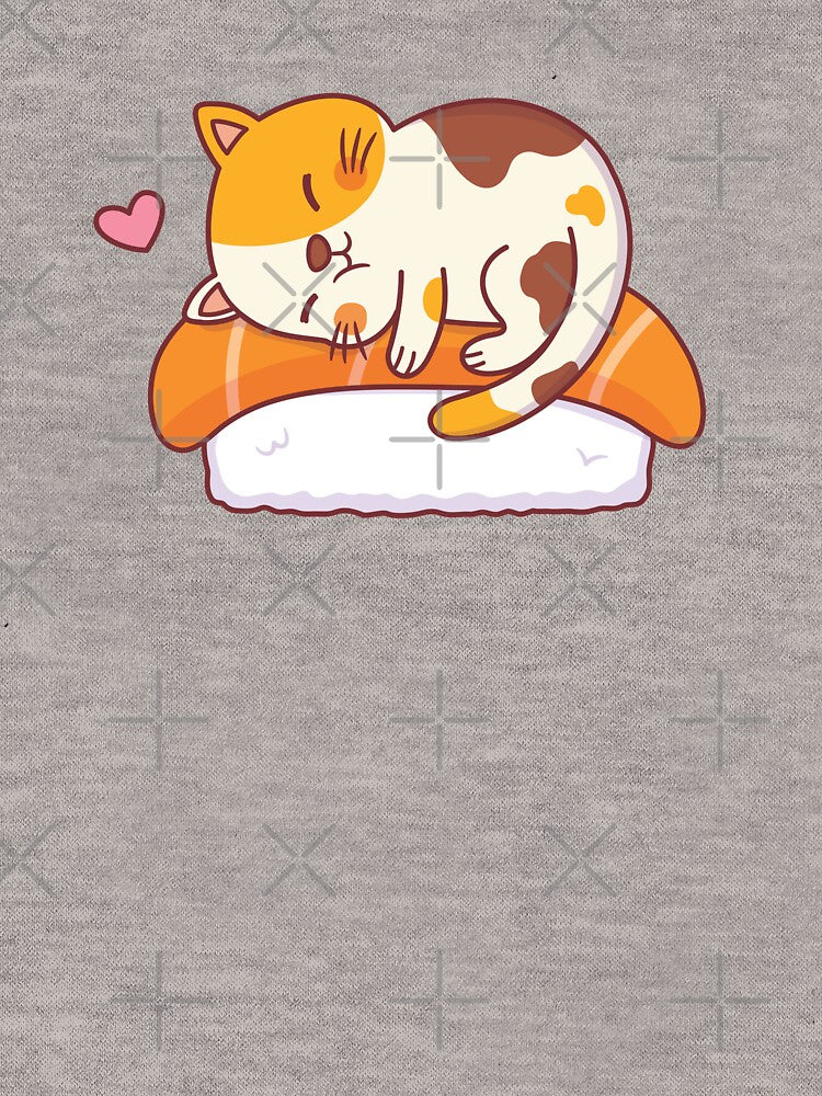 Cute Cat Loves Salmon Sushi by rustydoodle T-Shirts, Hoodie, Sweatshirt | BlankRebels.com (Image 3)