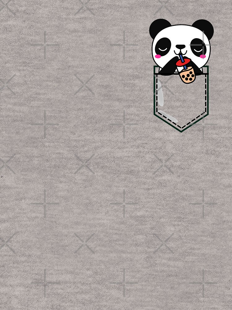 Kawaii Cute Adorable Panda Enjoying Bubble Tea by Onewivnacher T-Shirts, Hoodie, Sweatshirt | BlankRebels.com (Image 3)