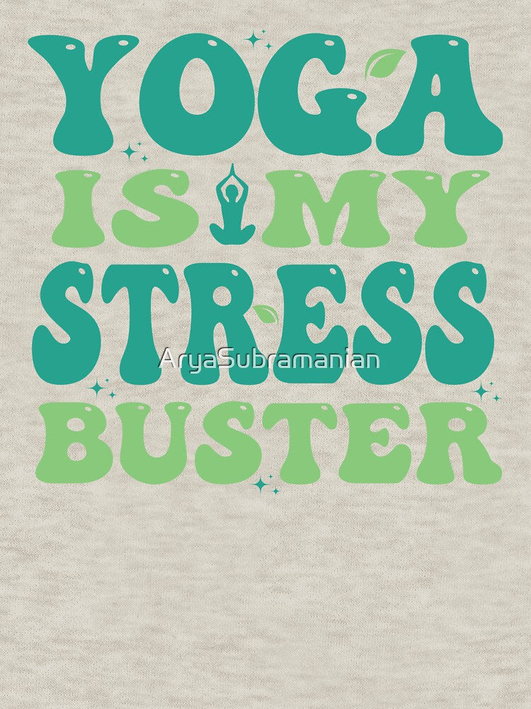 Cute yoga shirt | Green Groovy Design by AryaSubramanian