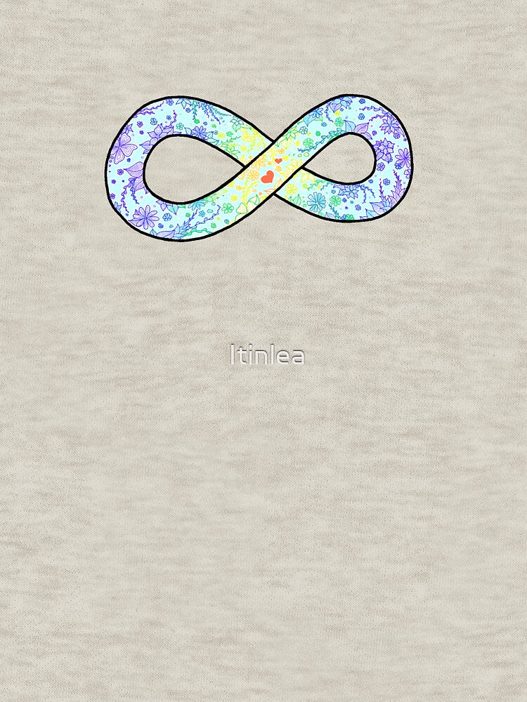 Autism Pride Floral Infinity Symbol--Blue by Itinlea T-Shirts, Hoodie, Sweatshirt | BlankRebels.com (Image 3)