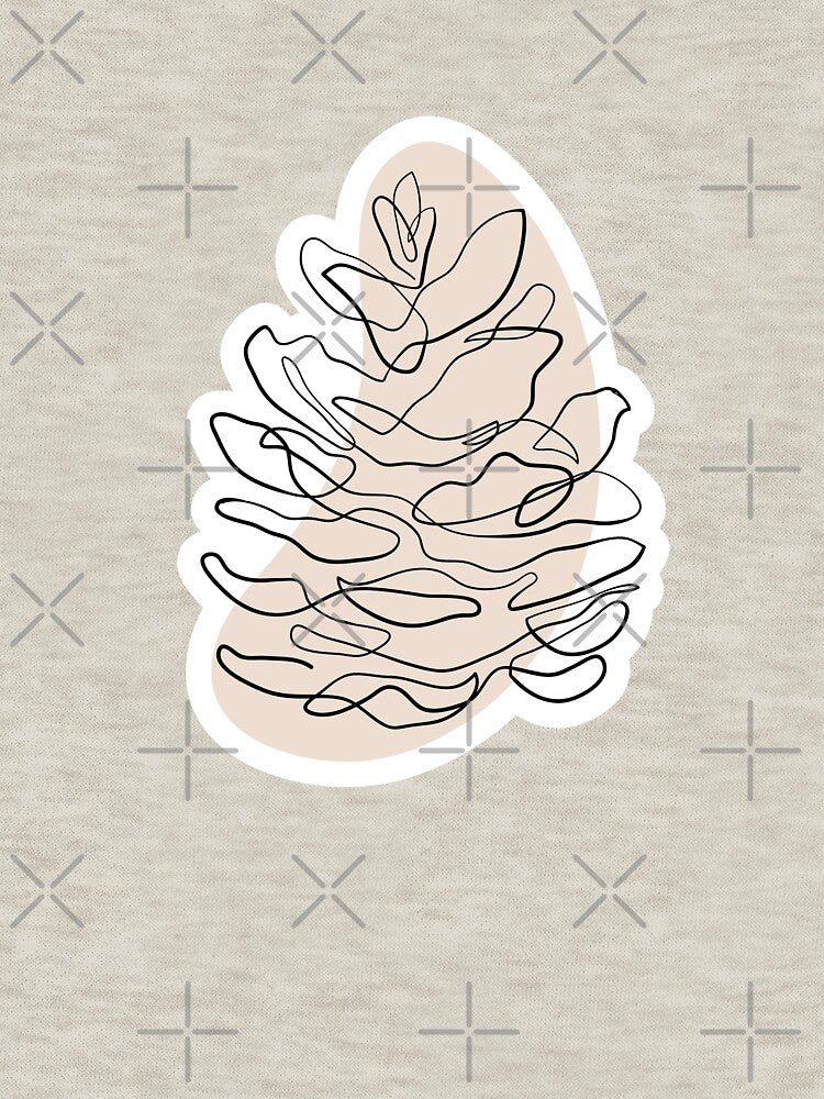Pine cone - Minimal line art by InspiRin T-Shirts, Hoodie, Sweatshirt | BlankRebels.com (Image 3)