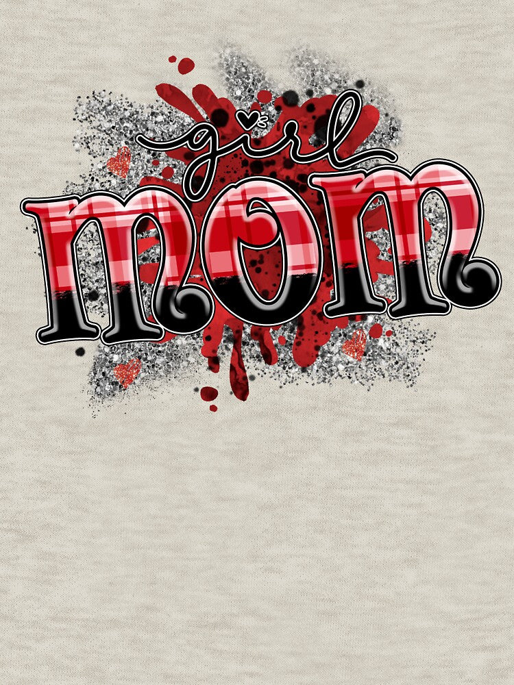 Girl Mom -sublimation valentine just a girl who loves her mother by Bela Ambrus T-Shirts, Hoodie, Sweatshirt (Image 3)