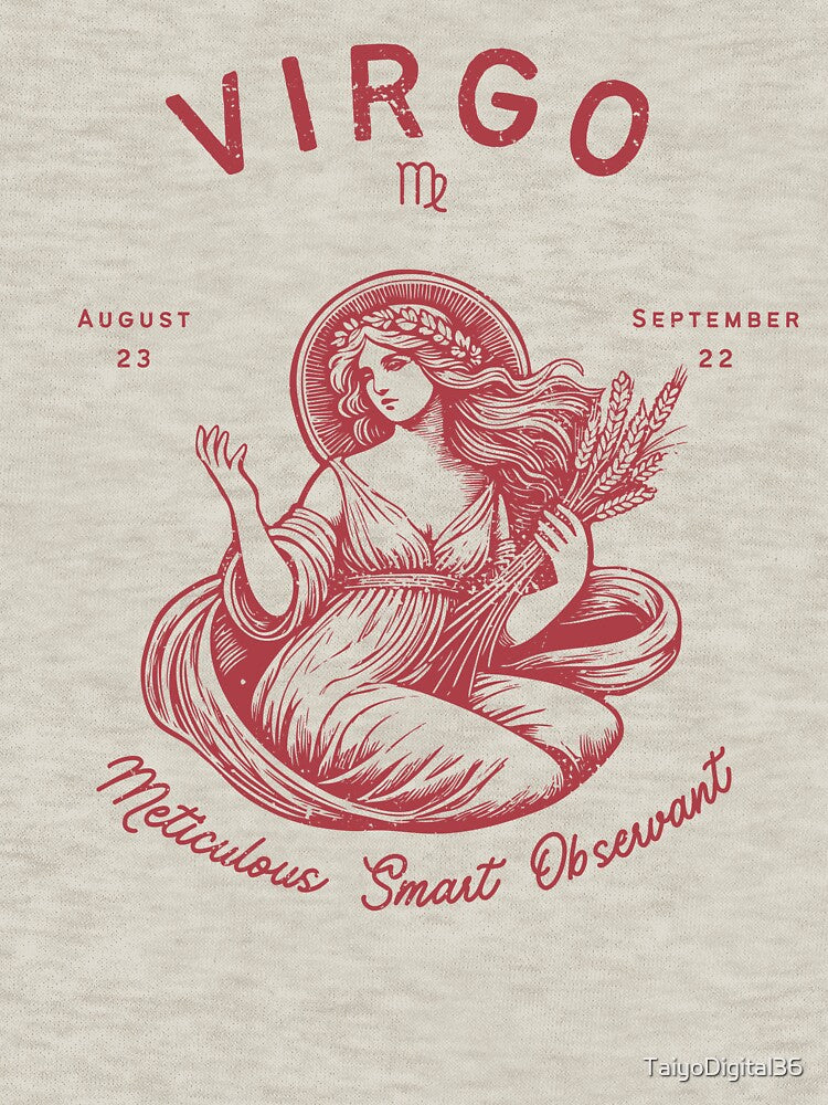 Virgo Zodiac Sign vintage by TaiyoDigital36 T-Shirts, Hoodie, Sweatshirt | BlankRebels.com (Image 3)