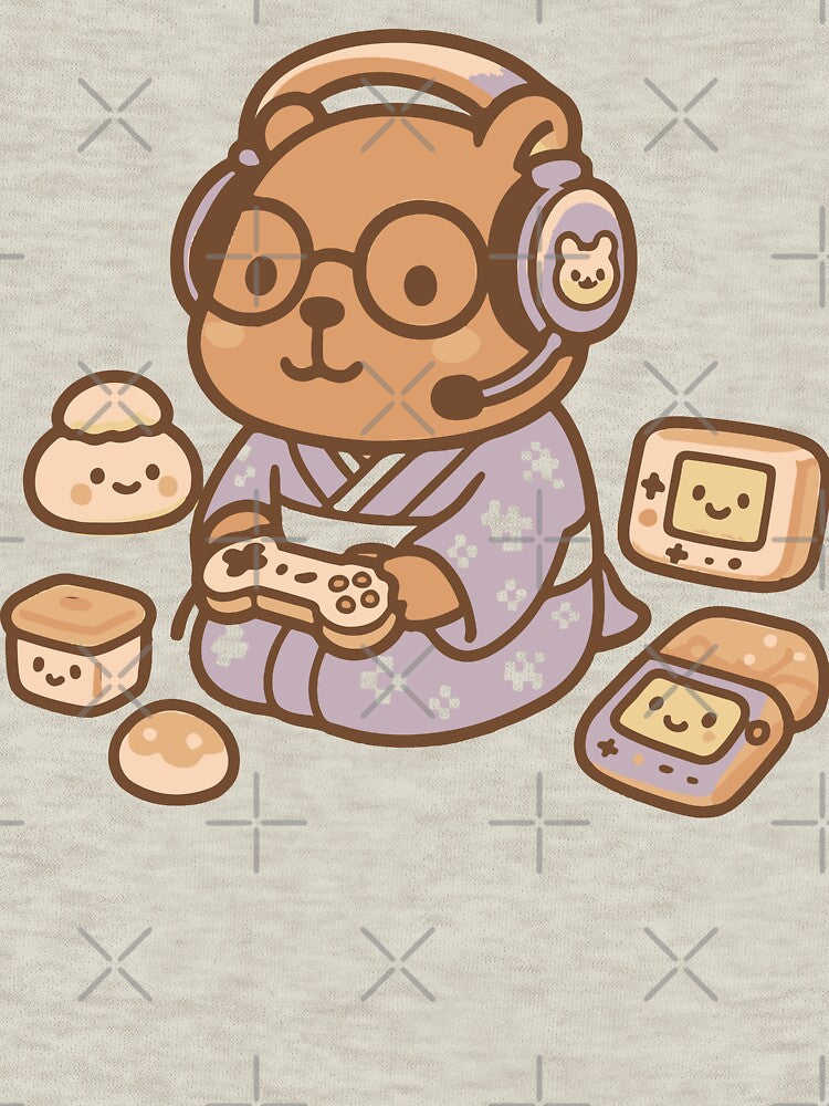 Kawaii Capybara Gamer in Japanese Room – Cute Animal Playing Video Games by Cuckoo Parrot T-Shirts, Hoodie,... (Image 3)