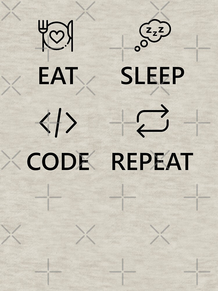 Eat Sleep Code Repeat Funny And Cute Developer Coder Programmer Life Cycle Routine by AJAD212 T-Shirts, Hoodie,... (Image 3)