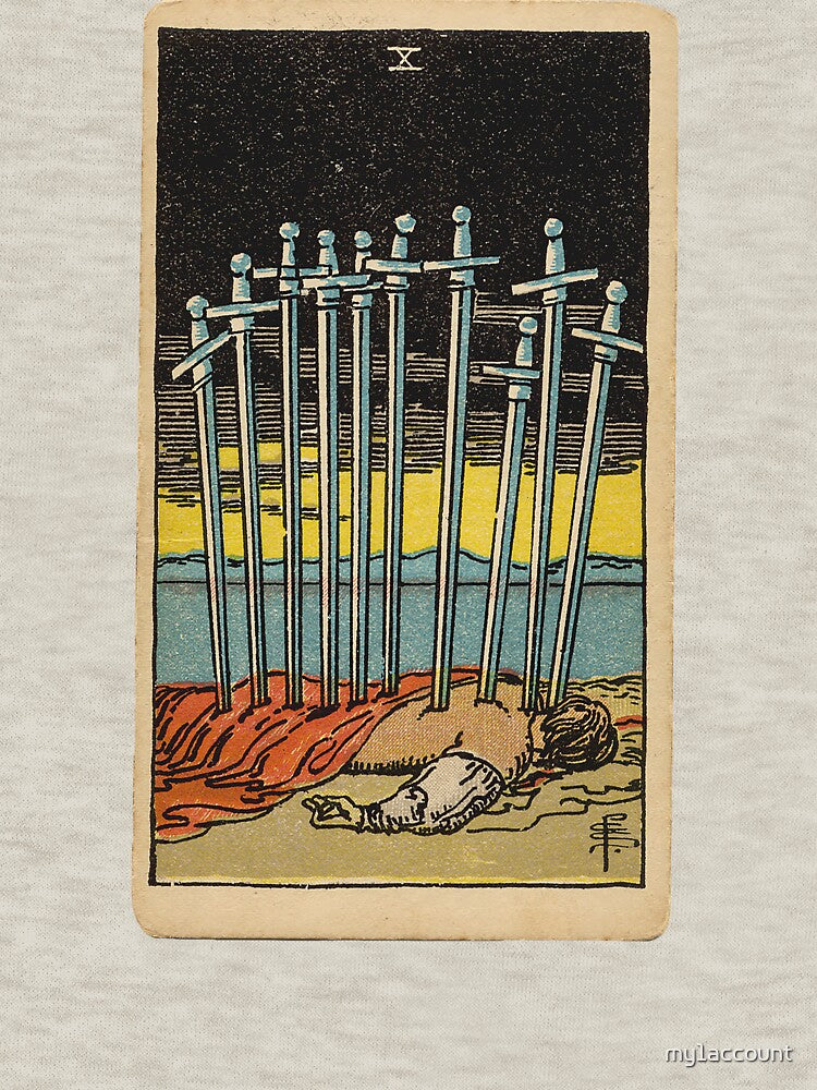 Ten of Swords - Minor Arcana by Hanna Hanuman T-Shirts, Hoodie, Sweatshirt | BlankRebels.com (Image 3)