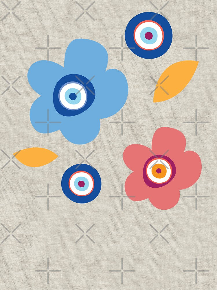 evil eye poppy pattern! by saritash T-Shirts, Hoodie, Sweatshirt | BlankRebels.com (Image 3)
