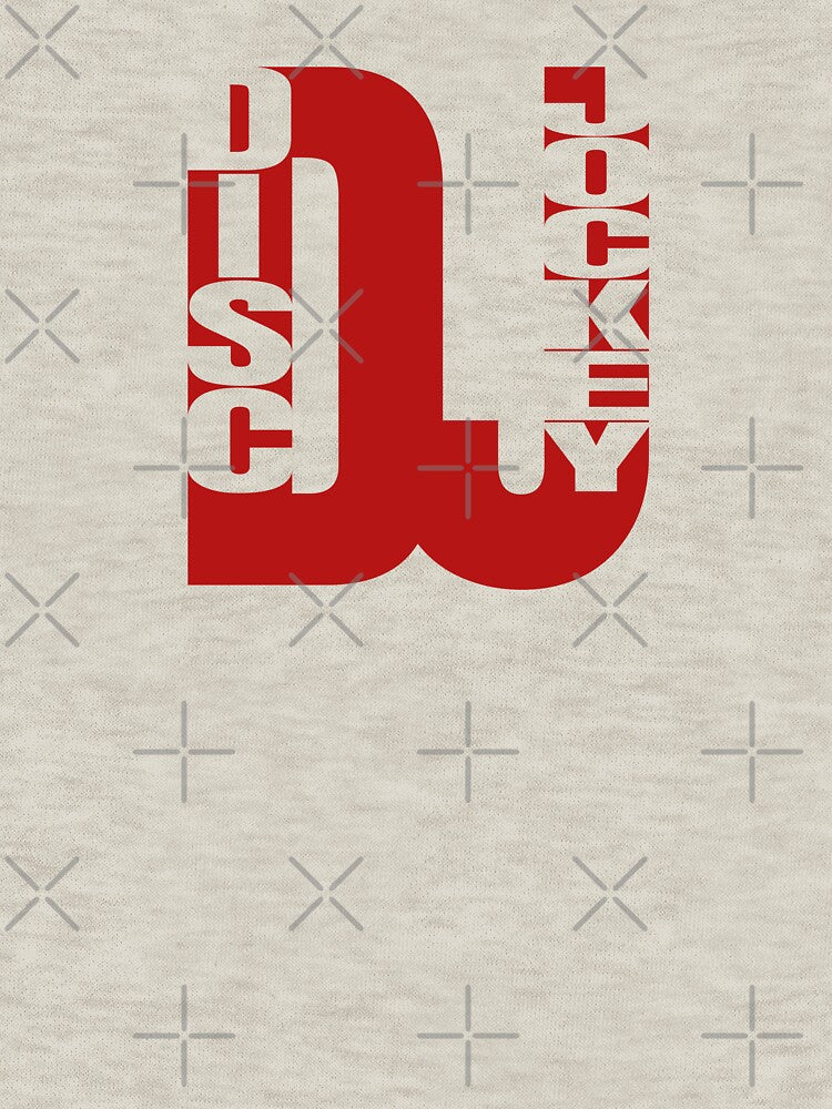 DJ disc jockey typographic design, cool funny gift for dj, deejay, disc jockey by wondertree T-Shirts, Hoodie,... (Image 3)