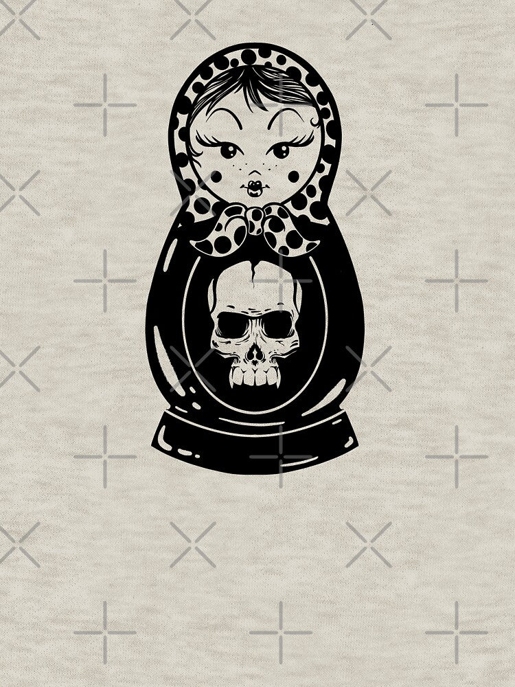Dark Matroshka- russian doll by Ilona-Rij- T-Shirts, Hoodie, Sweatshirt | BlankRebels.com (Image 3)