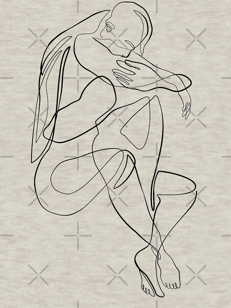 Lovers - Minimal line art by InspiRin T-Shirts, Hoodie, Sweatshirt | BlankRebels.com (Image 3)