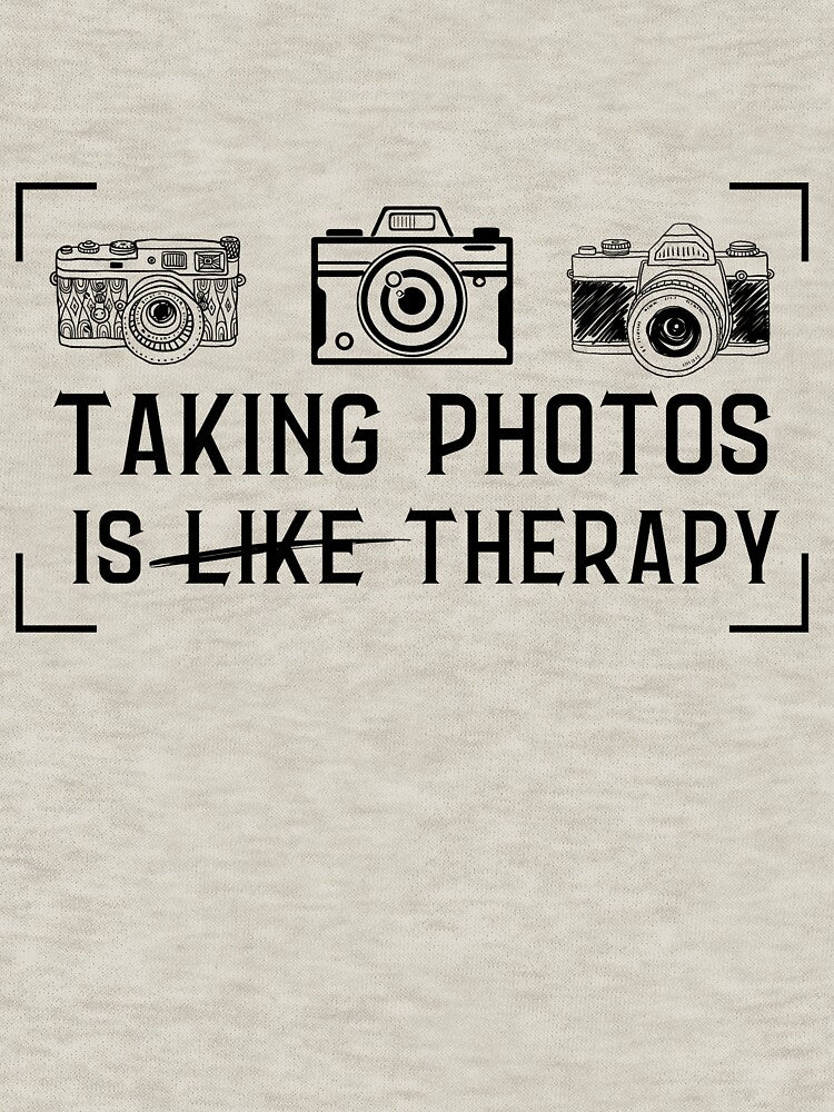Taking photos is like Therapy by Pixelart ⭐️⭐️⭐️⭐️⭐️(2k+) T-Shirts, Hoodie, Sweatshirt | BlankRebels.com (Image 3)