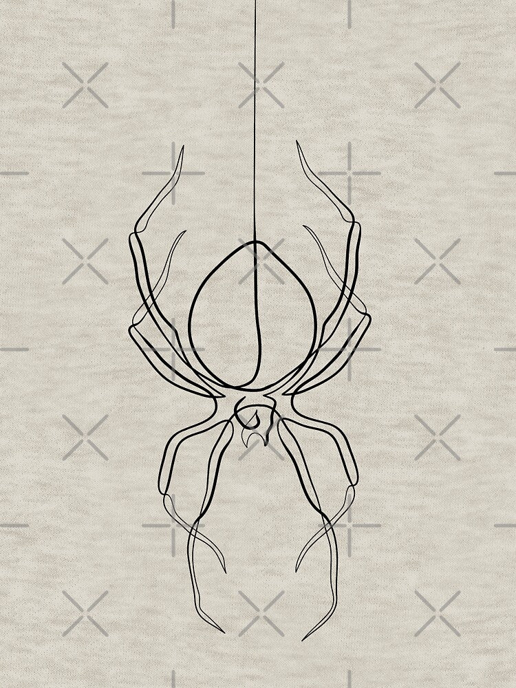 Spider - Minimal line art by InspiRin T-Shirts, Hoodie, Sweatshirt | BlankRebels.com (Image 3)