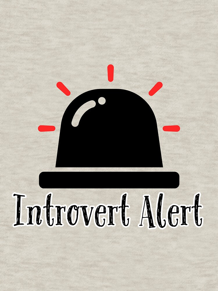 Introvert Alert by Harcodesign T-Shirts, Hoodie, Sweatshirt | BlankRebels.com (Image 3)