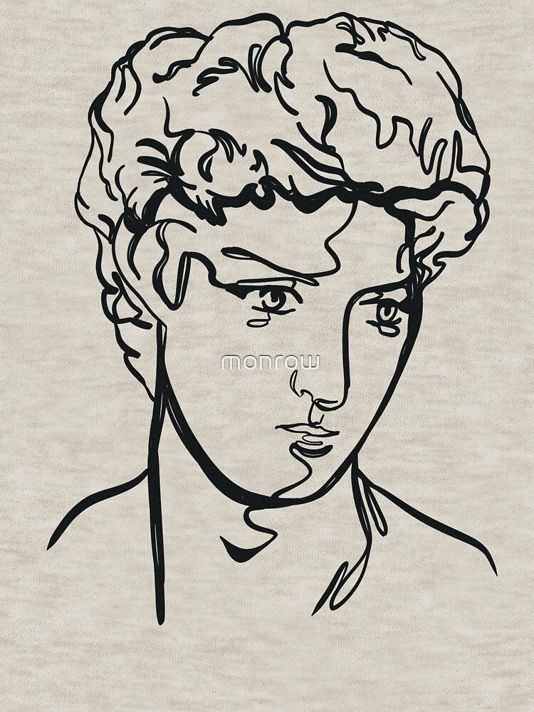Statue line drawing by monrow T-Shirts, Hoodie, Sweatshirt | BlankRebels.com (Image 3)