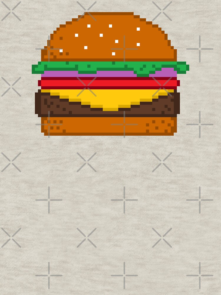 Hamburger, Pixel art by xtrolix T-Shirts, Hoodie, Sweatshirt | BlankRebels.com (Image 3)