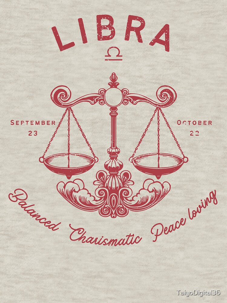 Libra Zodiac Sign vintage by TaiyoDigital36 T-Shirts, Hoodie, Sweatshirt | BlankRebels.com (Image 3)