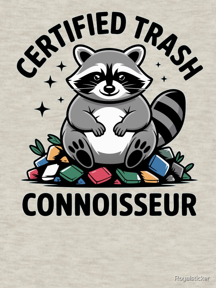 Certified Trash Connoisseur – Cute Raccoon Garbage Lover Design by Royalsticker T-Shirts, Hoodie, Sweatshirt (Image 3)