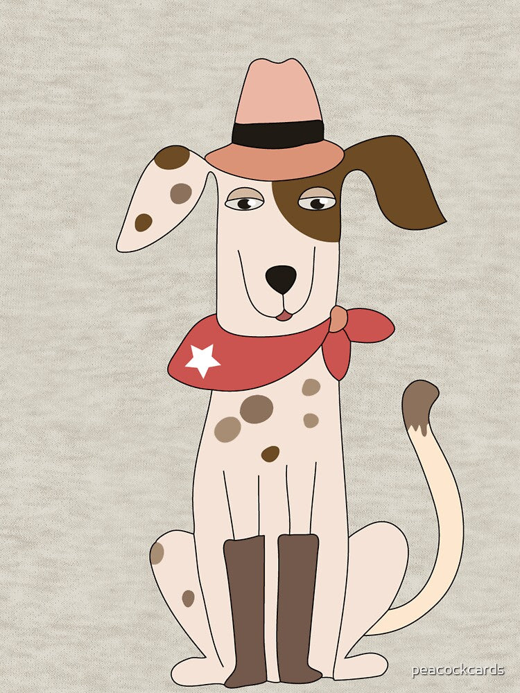 Funny Cartoon Pets Cowboy Dog by peacockcards T-Shirts, Hoodie, Sweatshirt | BlankRebels.com (Image 3)