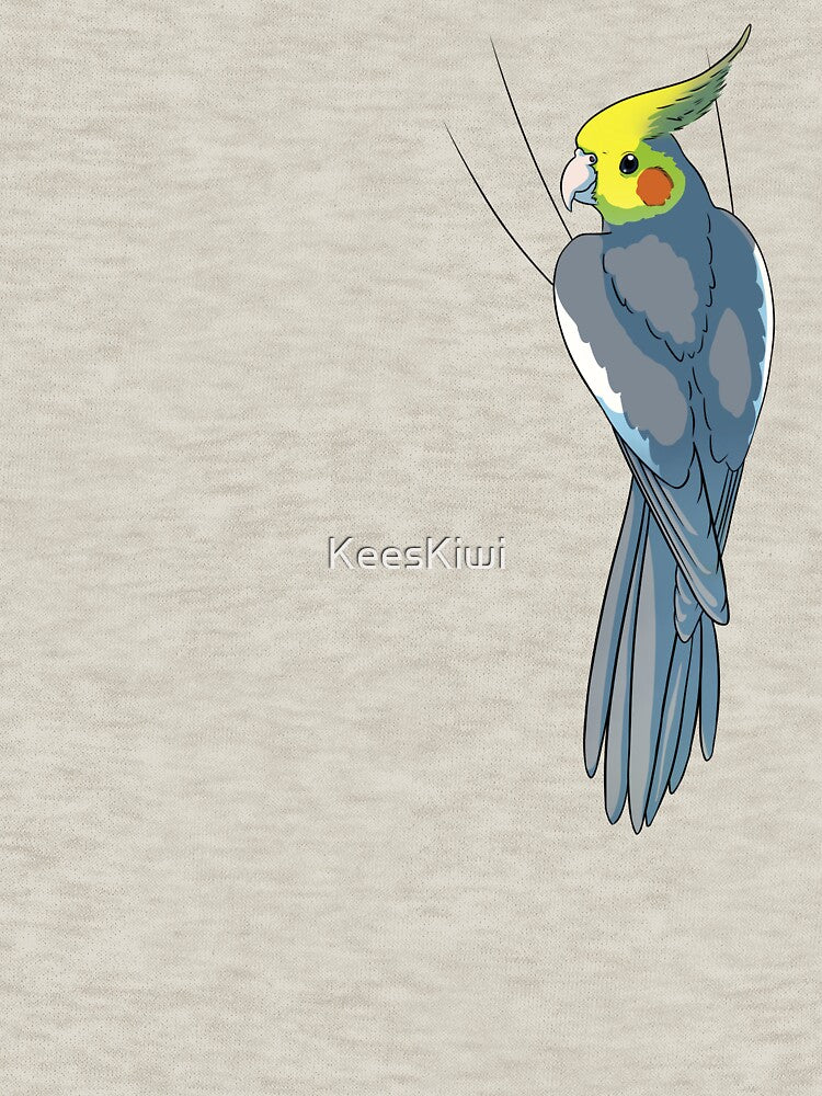 Normal Gray Cockatiel by KeesKiwi T-Shirts, Hoodie, Sweatshirt | BlankRebels.com (Image 3)