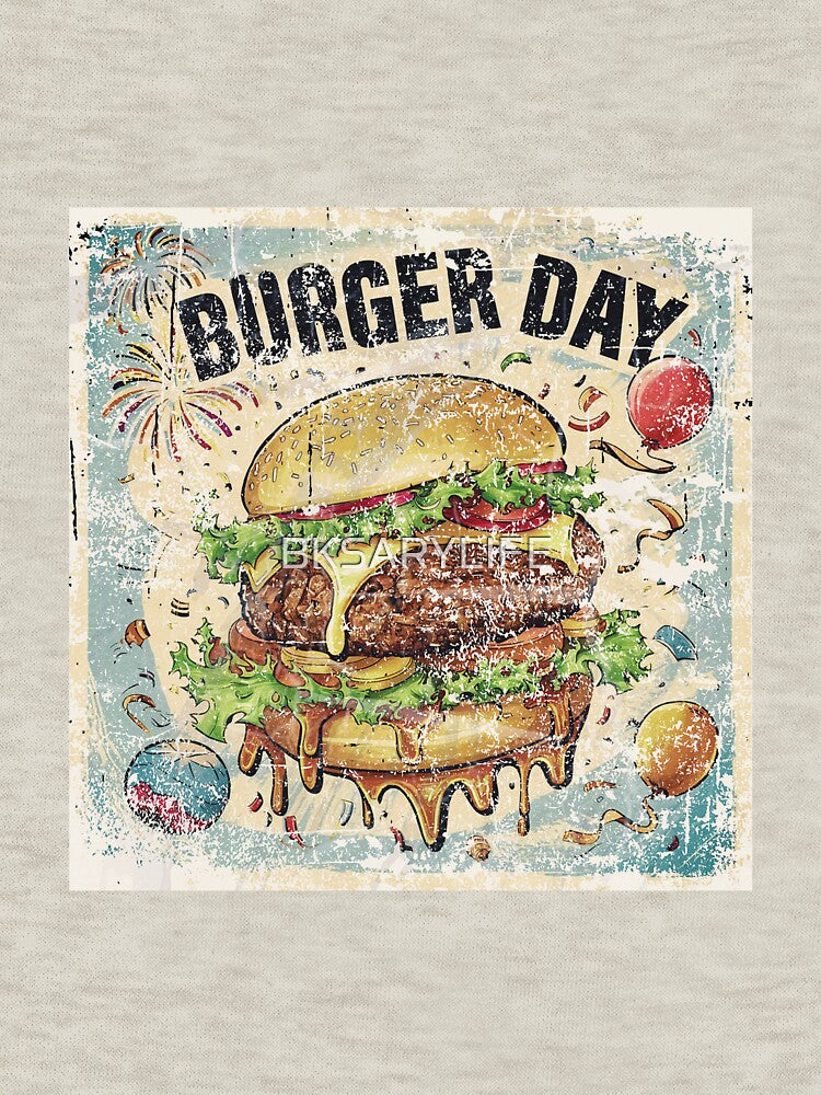 classic style special burger day art with text by BKSARYLIFE T-Shirts, Hoodie, Sweatshirt | BlankRebels.com (Image 3)