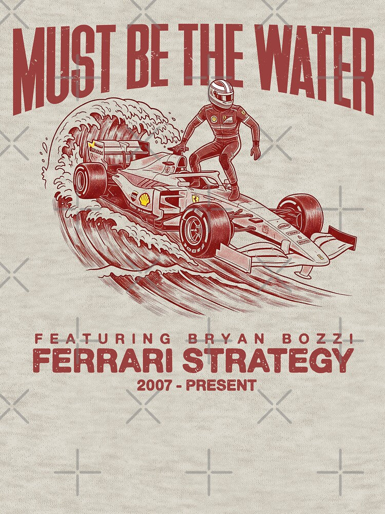 "Must Be The Water" Ferrari Strategy by Studio F1Grid T-Shirts, Hoodie, Sweatshirt | BlankRebels.com (Image 3)