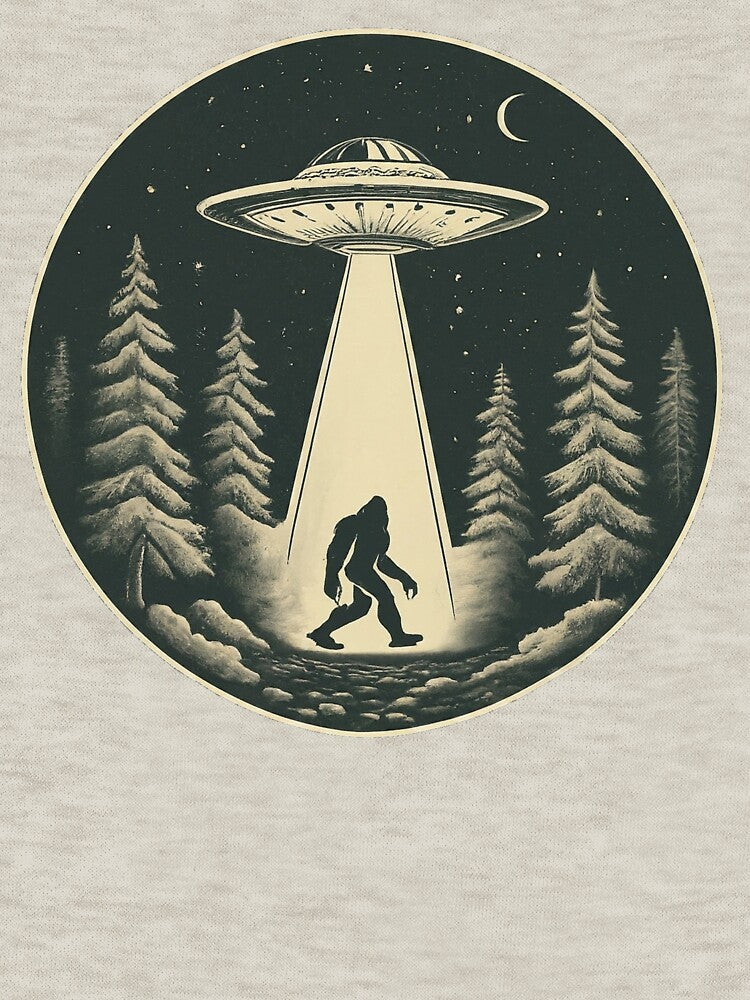 Vintage Bigfoot UFO Abduction by WolfeTEES T-Shirts, Hoodie, Sweatshirt | BlankRebels.com (Image 3)