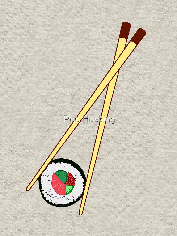 Chopsticks With Sushi Roll by Pob Hosking T-Shirts, Hoodie, Sweatshirt | BlankRebels.com (Image 3)