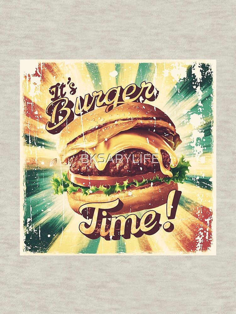 burger time burger day special with vintage vibe by BKSARYLIFE T-Shirts, Hoodie, Sweatshirt | BlankRebels.com (Image 3)