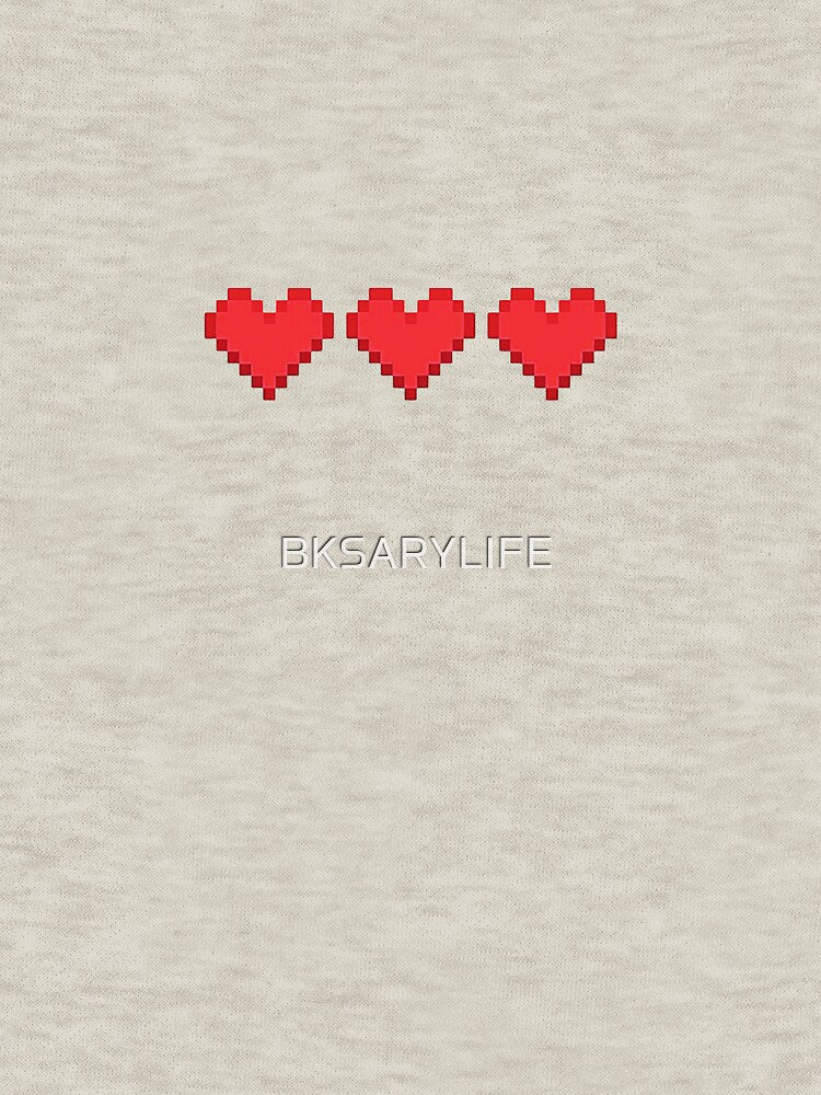 Pixel Heart Health: Life Bar Design | Retro Gaming Art by BKSARYLIFE T-Shirts, Hoodie, Sweatshirt | BlankRebels.com (Image 3)