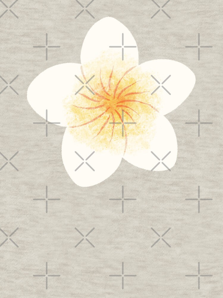 Beautiful White and Yellow Tropical Flower by Yulia Saraswati T-Shirts, Hoodie, Sweatshirt | BlankRebels.com (Image 3)