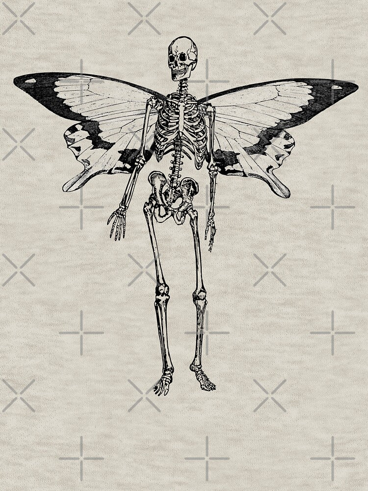 Skeleton Fairy Grunge Fairycore Aesthetic Gothic Cottagecore by be-great T-Shirts, Hoodie, Sweatshirt (Image 3)