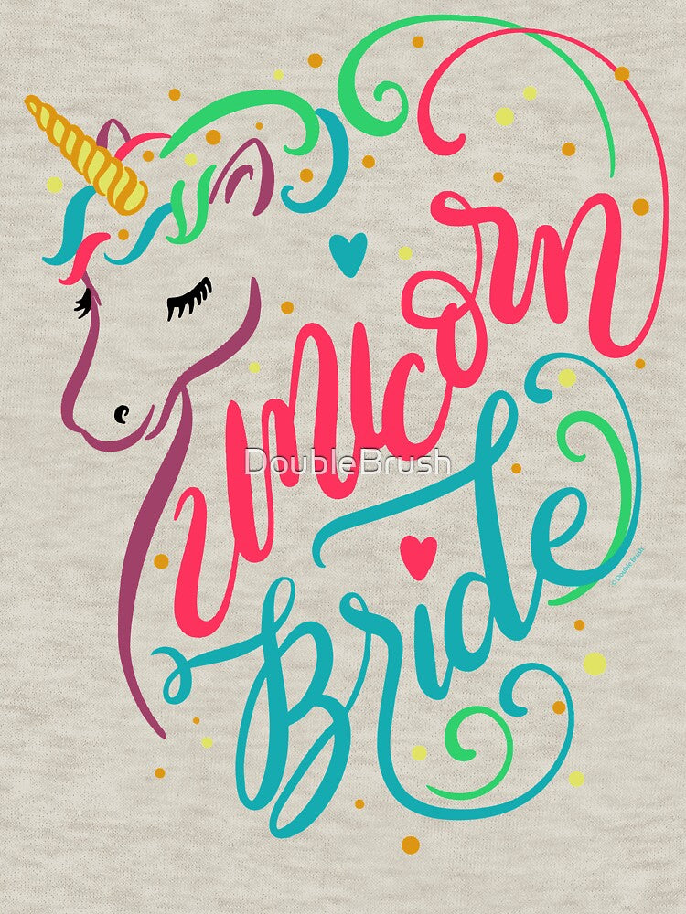 Unicorn Bride Rainbow Marriage Wedding by DoubleBrush T-Shirts, Hoodie, Sweatshirt | BlankRebels.com (Image 3)