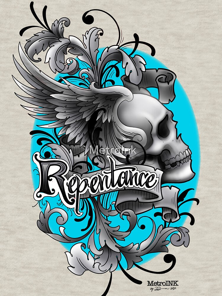Repentance blue by MetroInk T-Shirts, Hoodie, Sweatshirt | BlankRebels.com (Image 3)