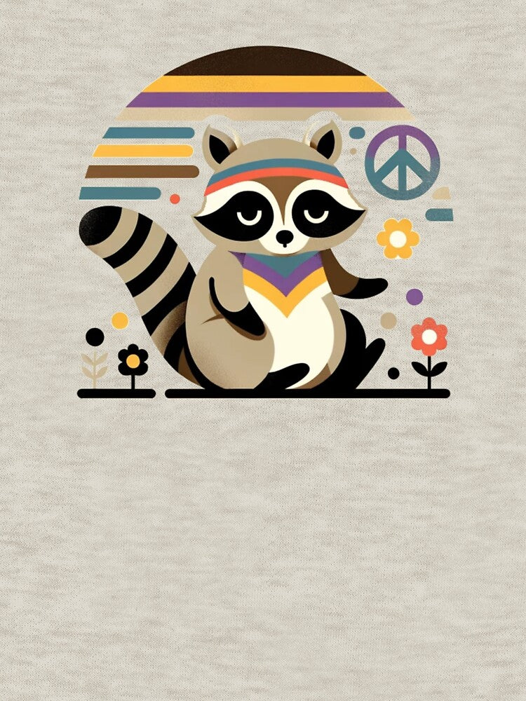 Hippie Raccoon Shirt by YuckUncky Hoodie, Sweatshirt | BlankRebels.com (Image 3)