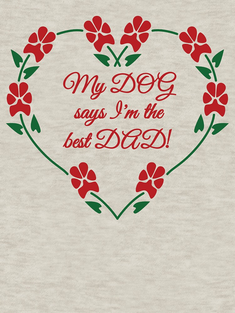 Best Dog Dad red pawprint flowers by SpiralMirage T-Shirts, Hoodie, Sweatshirt | BlankRebels.com (Image 3)