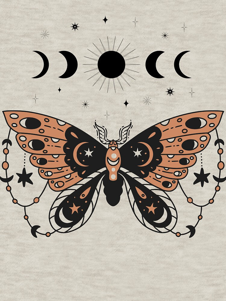 Moon Phase Moth by BubonicCowboy T-Shirts, Hoodie, Sweatshirt | BlankRebels.com (Image 3)