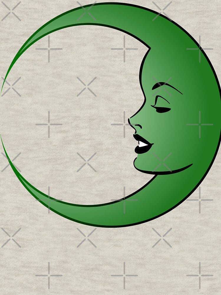 Moon Gal - Green Phase by Pinnacle of Decadence T-Shirts, Hoodie, Sweatshirt | BlankRebels.com (Image 3)