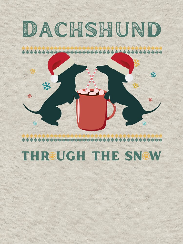 Retro Vintage Christmas Dachshund by DonateWord T-Shirts, Hoodie, Sweatshirt | BlankRebels.com (Image 3)