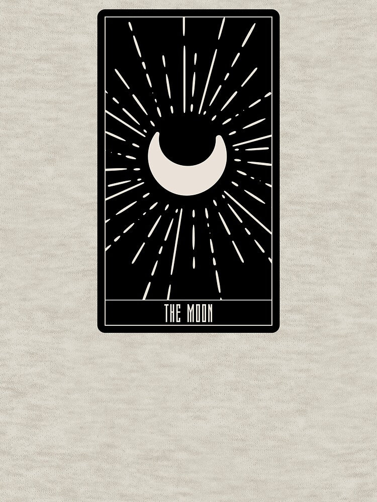 The Moon Tarot Card – Radiant Crescent Moon Minimalist Design by tiigerdad T-Shirts, Hoodie, Sweatshirt (Image 3)