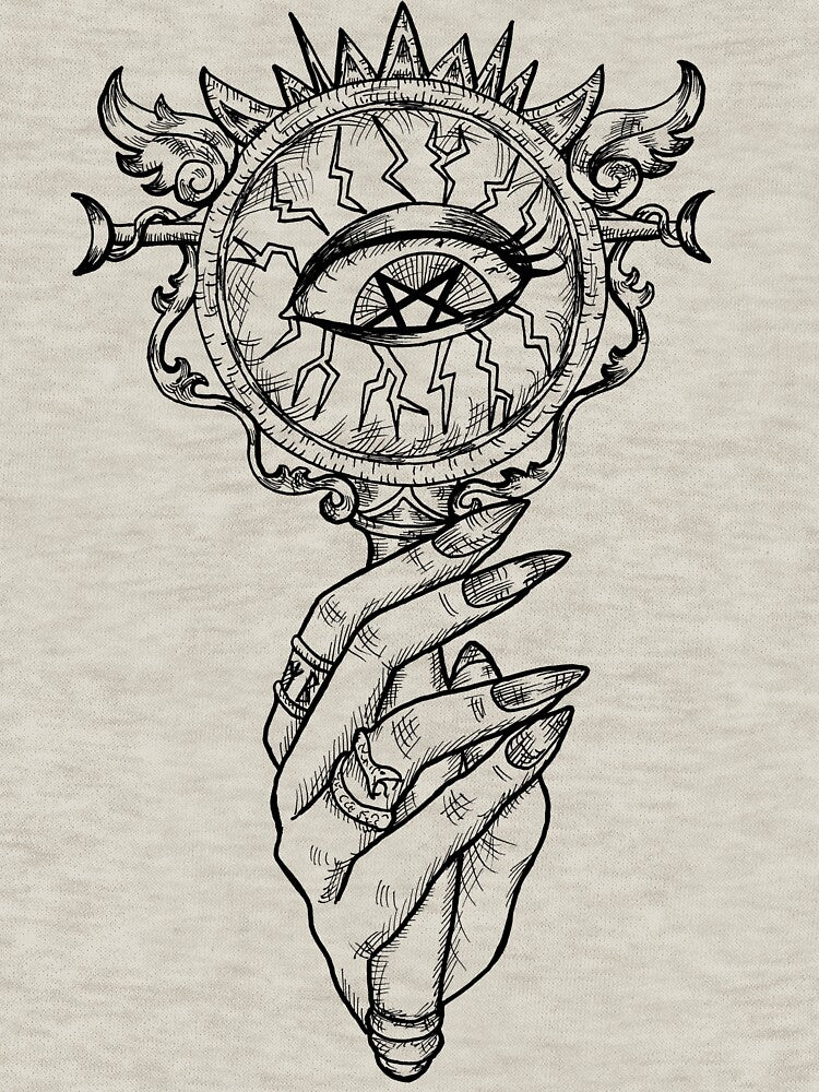 Mystical Protection Mirror, Symbol of balance and Harmony by Celestial Charm Co T-Shirts, Hoodie, Sweatshirt (Image 3)