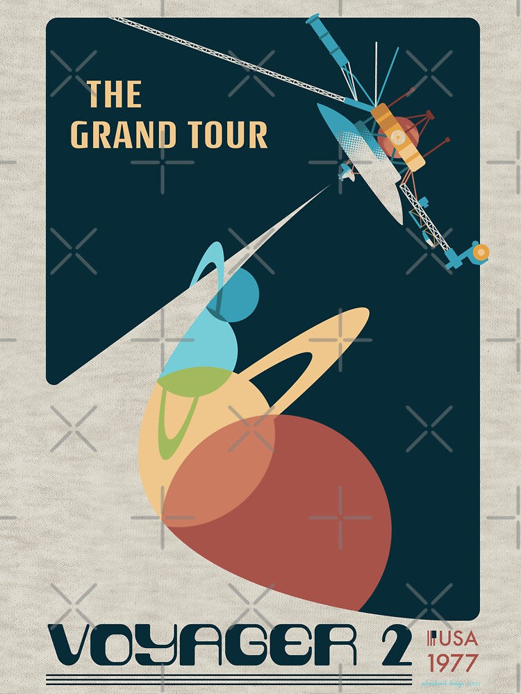 Retro Voyager 2 by adorabowldesign T-Shirts, Hoodie, Sweatshirt | BlankRebels.com (Image 3)