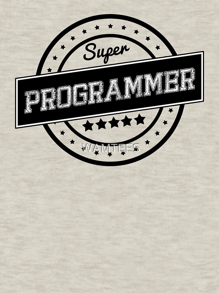 Super Programmer Badge Stamp Vintage by WAMTEES T-Shirts, Hoodie, Sweatshirt | BlankRebels.com (Image 3)