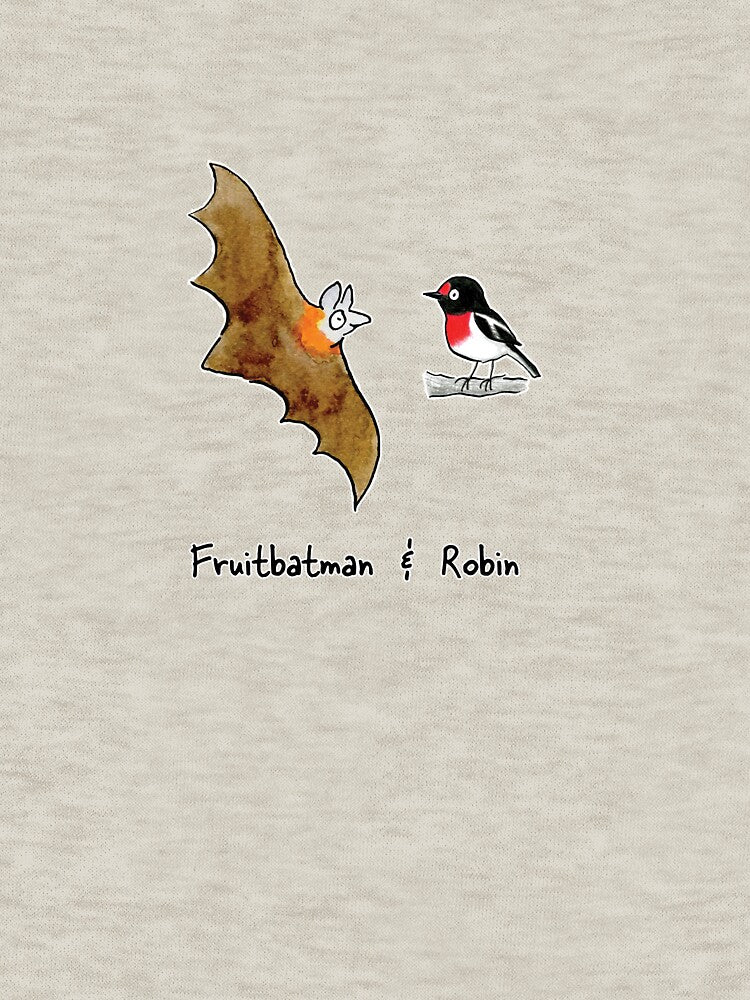 Fruitbatman and Robin - Raising funds for Bat Conservation and Rescue Qld Inc. by Paula Peeters T-Shirts,... (Image 3)