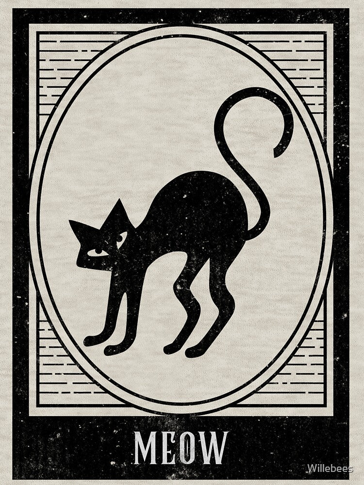 Black Cat Halloween Shirt – Cute & Cozy Not-Scary Fall Design for Cat Lovers by Willebees