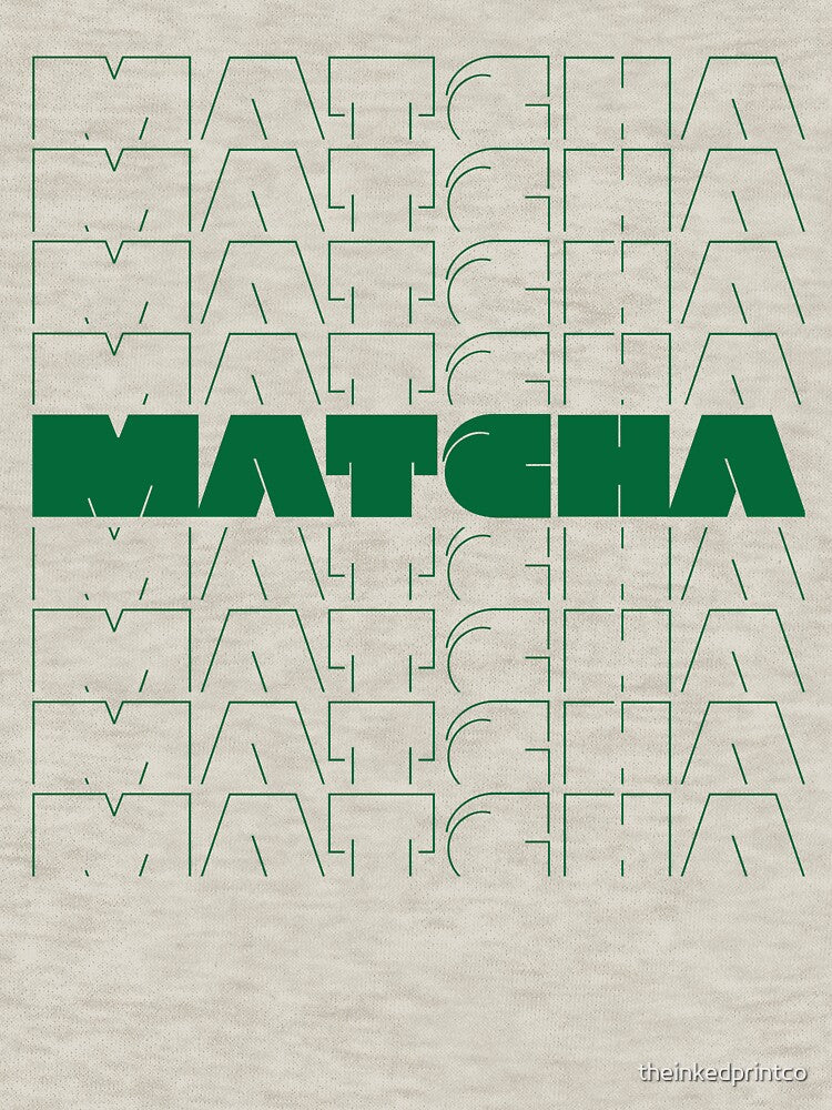 Minimalist Matcha – Modern Aesthetic Green Tea Shirt by theinkedprintco Hoodie, Sweatshirt | BlankRebels.com (Image 3)