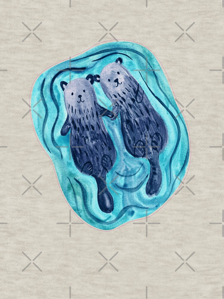 Significant Otters swiming by fatydesignspace T-Shirts, Hoodie, Sweatshirt | BlankRebels.com (Image 3)